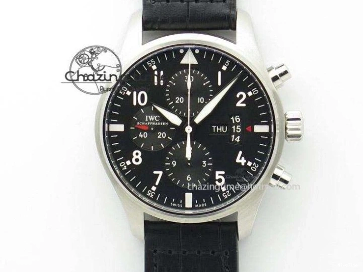 MIROTIME 0305 Mark XVIII IW327002 SS Mk Maker Best Edition White Dial On Black Leather Strap A SunProtective 7298